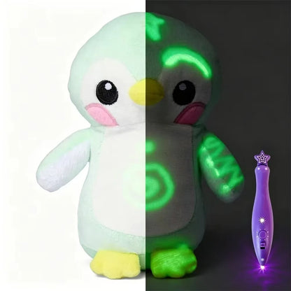 🎁 ¡El peluche que convierte cada dibujo en magia! 🎨 Dibuja con su lápiz especial, ilumina tus creaciones y regala a tu peque una experiencia que no encontrará en un peluche cualquiera. 🐰✨